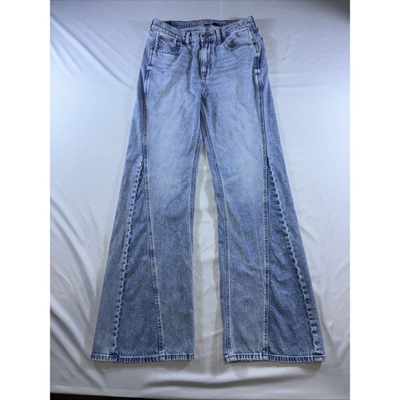 American Eagle Outfitters Denim - American Eagle Low Rise Baggy Flare Y2K Jeans Women's Size 2 Long
